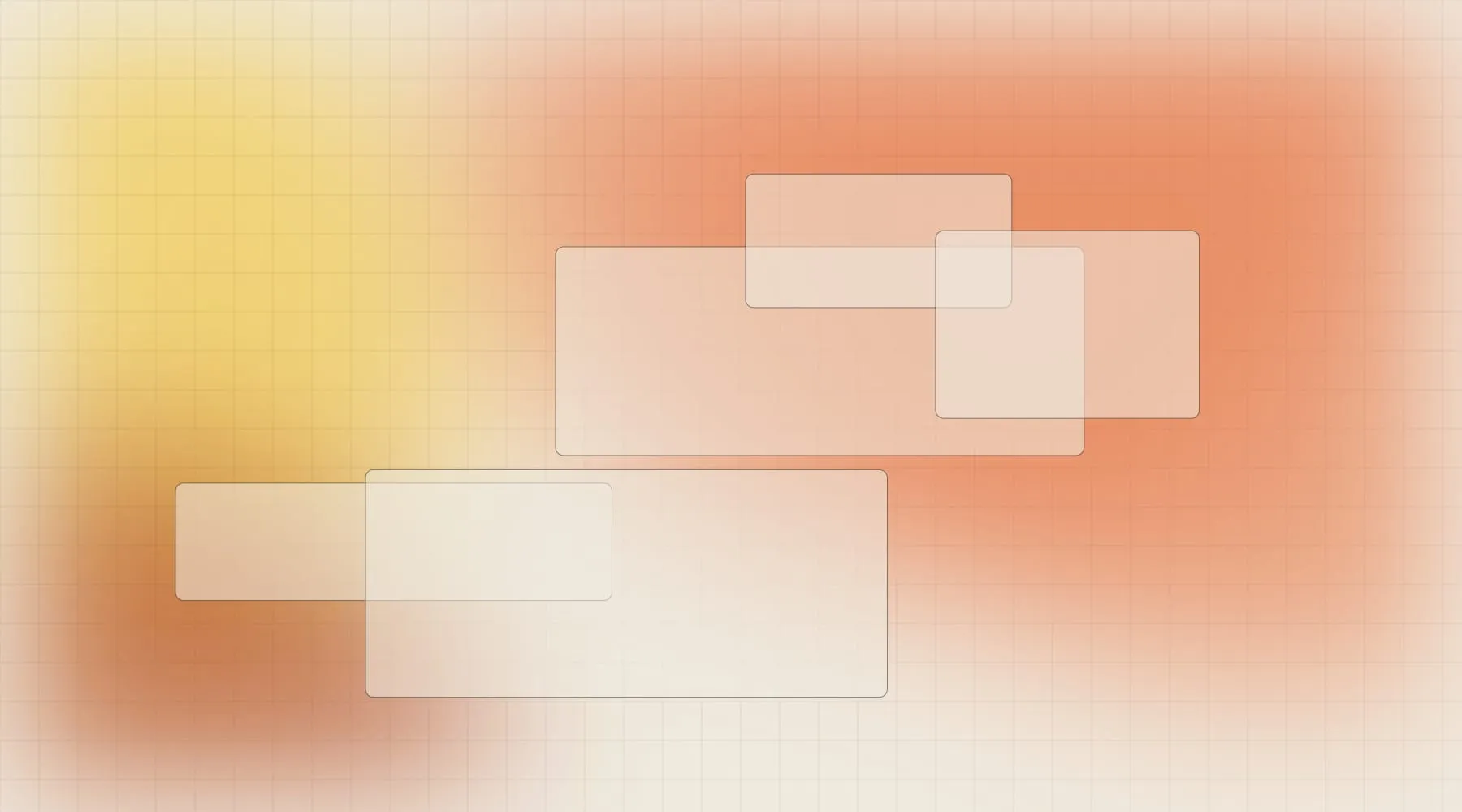 Abstract warm shapes on paper